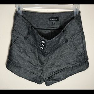 Bebe short New WOT Black and charcoal color